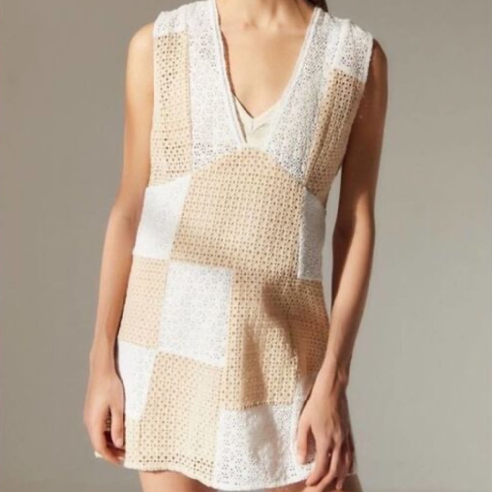 Urban Outfitters Patchwork Eyelet Dress